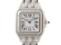 Cartier カルティエ レディース クオーツ パンテールドゥ カルティエ SM WSPN0006 ホワイト文字盤 SS【472】HK