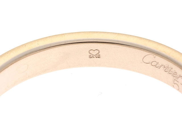 Cartier カルティエ　リング トリニティバンド リング  　K18YG/PG/WG　３カラー　57号　3.8ｇ【472】AH