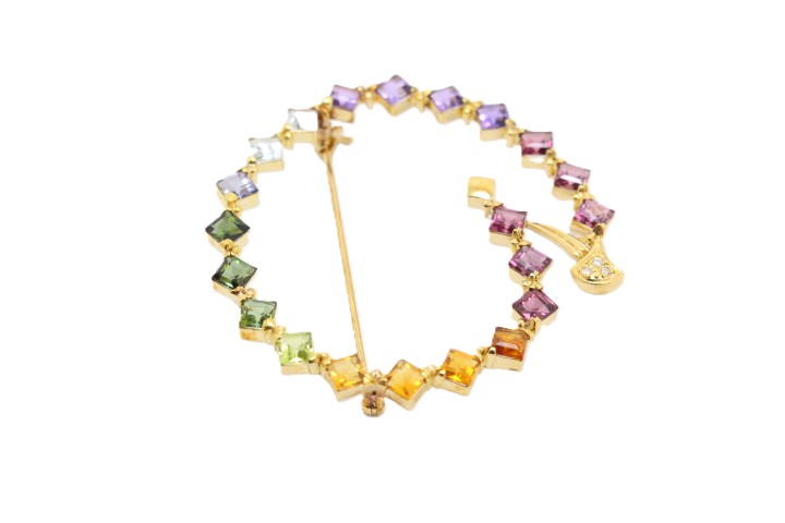 JEWELRY ノンブランドジュエリー ブローチ K18 ゴールド マルチ