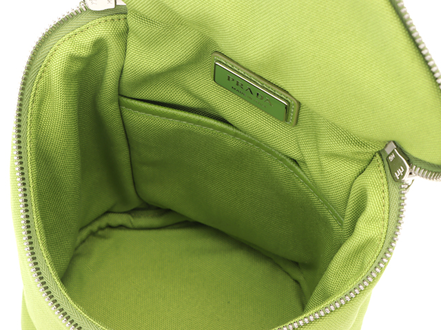 PRADA プラダ ショルダーバッグ ライトグリーン キャンバス