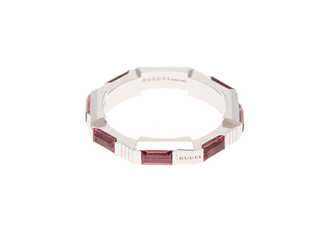 GUCCI グッチ リンクトゥラブ リング K18ホワイトゴールド 8号