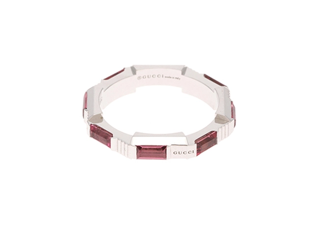 GUCCI グッチ リンクトゥラブ リング K18ホワイトゴールド 8号