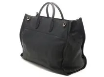 GUCCI グッチ ロゴ ラージ2WAYトートバッグ ブラック レザー 674837