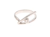 JEWELRY　ノンブランドジュエリー　貴金属・宝石　リング　K18ホワイトゴールド　ダイヤモンド約0.16カラット　約3.7g　約8.5号　2145000112341　【205】