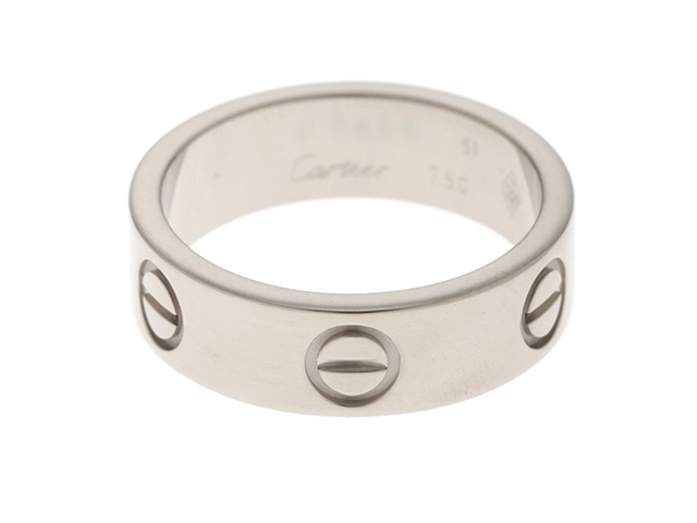 Cartier　カルティエ　ラブリング　指輪　WG　ホワイトゴールド　7.1g　51号（日本サイズ11号）　【432】