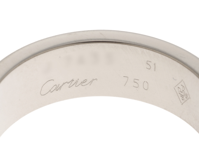 カルティエ CARTIER ラブリング WG 750 3.70g 47サイズ 8号 リング・指輪