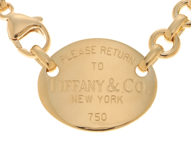 Tiffany& Co. ティファニー オーバルタグネックレス