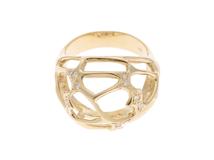 JEWELRY　ジュエリー　貴金属・宝石　リング　K18　ゴールド　ダイヤモンド　0.16ct　8.2g　13号　2145000212126　【200】