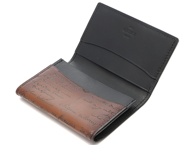 ✨箱・袋付き極美品✨ベルルッティ　インブイア　カードケース　ダークブラウン Berluti ベルルッティ カードケース 名刺入れ インブイア カーフ