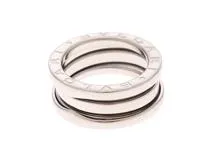 BVLGARI　ブルガリ　B-Zero1リング　Sサイズ　K18ホワイトゴールド　7.7g　＃47　2145000232322　【205】
