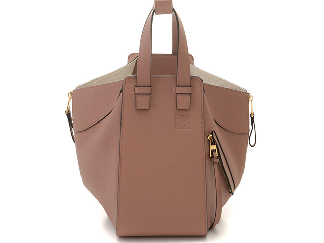 LOEWE ロエベ ハンモックスモールバッグ A538S35X18 ピンクベージュ レザー 【460】2145000234968  の購入なら「質」の大黒屋（公式）