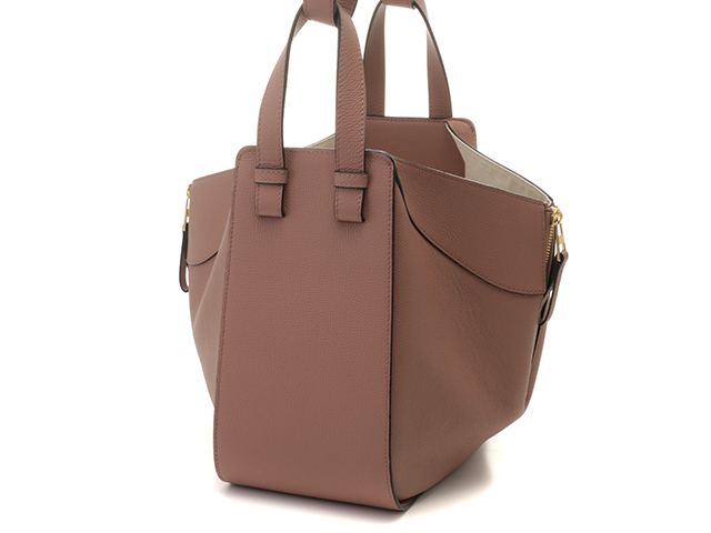 LOEWE ロエベ ハンモックスモールバッグ A538S35X18 ピンクベージュ レザー 【471】2145000234968  の購入なら「質」の大黒屋（公式）