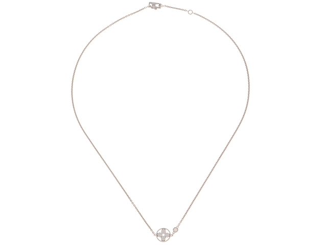 LOUIS VUITTON　ルイヴィトン　モノグラムイディール　ネックレス　K18ホワイトゴールド　ダイヤモンド　4.6ｇ　【436】　2145000235781