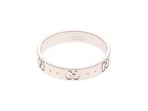 GUCCI　グッチ　アイコンリング　K18ホワイトゴールド　約18号【430】2145000243496