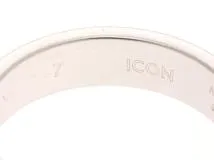 GUCCI　グッチ　アイコンリング　K18ホワイトゴールド　刻印サイズ7号　約3.3g【430】2145000243502