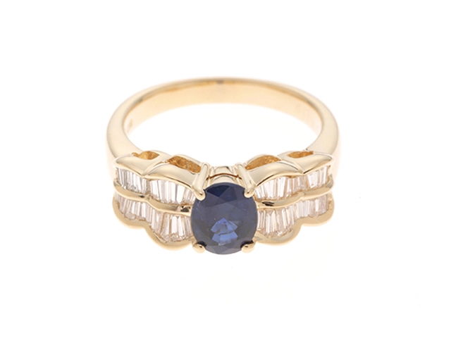 JEWELRY ノンブランドジュエリー リング K18ゴールド サファイア