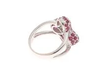 美品 ELLE エル K18 リング ダイヤモンド 約11号 JEWELRY ノンブランドジュエリー リング 11号 K18ホワイト