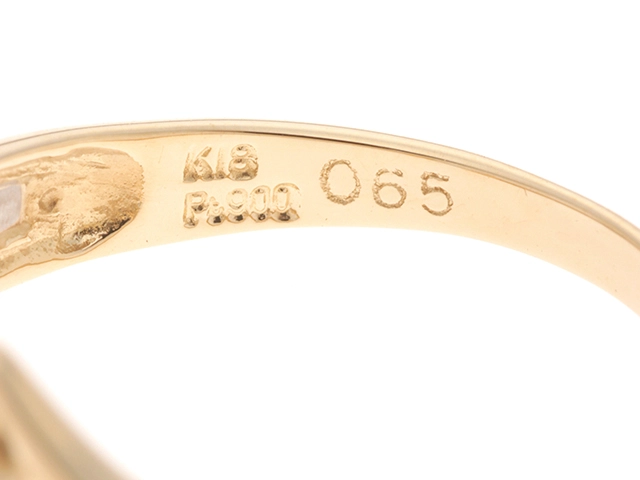 JEWELRY ノンブランドジュエリー リング 指輪 K18 ゴールド PT900 プラチナ アクアマリン 0.65ct ダイヤモンド 0.023ct 12号 【460】2145000245117