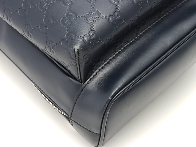 GUCCI グッチ 450970 グッチシマ 日本限定 クロスボディバッグ ネイビー レザー 2145000245711【208】