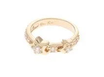 STAR JEWELRY　スタージュエリ―　リング　K14ゴールド　#1  キュービックジルコニア   　約2.4g  　2145000246015【208】