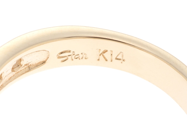 STAR JEWELRY　スタージュエリ―　リング　K14　1号 　キュービックジルコニア   　約2.2g  　2145000246015【207】