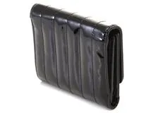 SAINT LAURENT　サンローラン　三つ折財布　ブラック　パテント　539976　2145000246633　【中古】【大黒屋】【200】