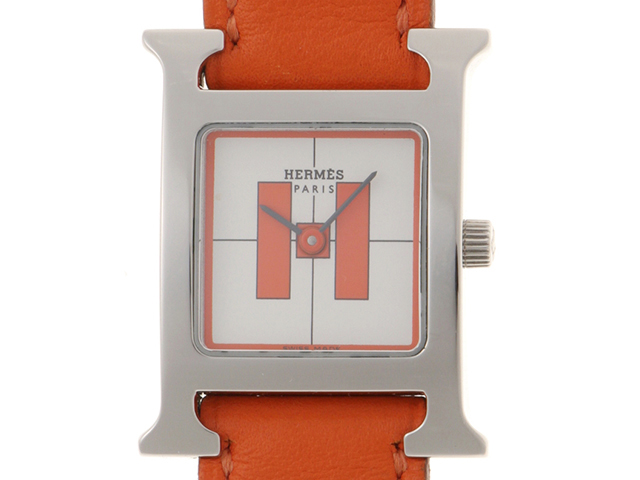 HERMES エルメス 時計 Hウォッチ・銀座オープン記念 HH1.210 ホワイト