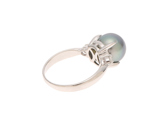 JEWELRY ジュエリー リング プラチナ PT900 ブラックパール 約9.4mm