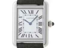 Cartier　カルティエ　タンク・ソロSM　WSTA0030　SS/革　クォーツ　レディース腕時計【431】2145000256281