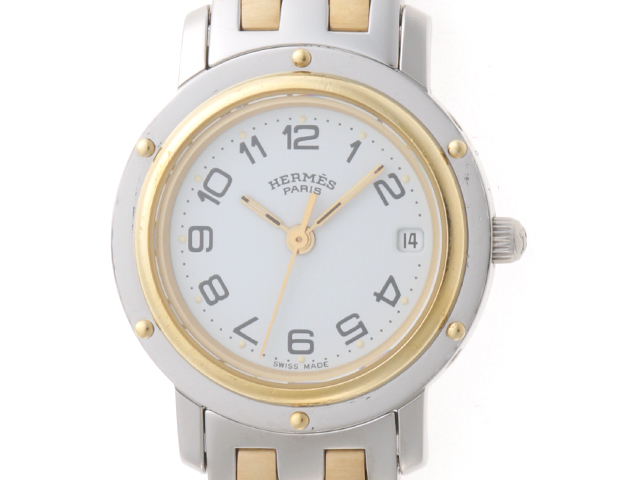 HERMES エルメス クリッパーコンビ レディース腕時計 クォーツ