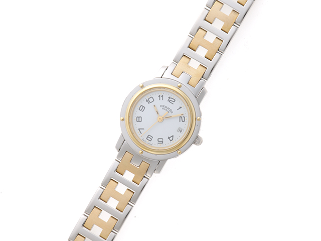 HERMES エルメス クリッパーコンビ レディース腕時計 クォーツ