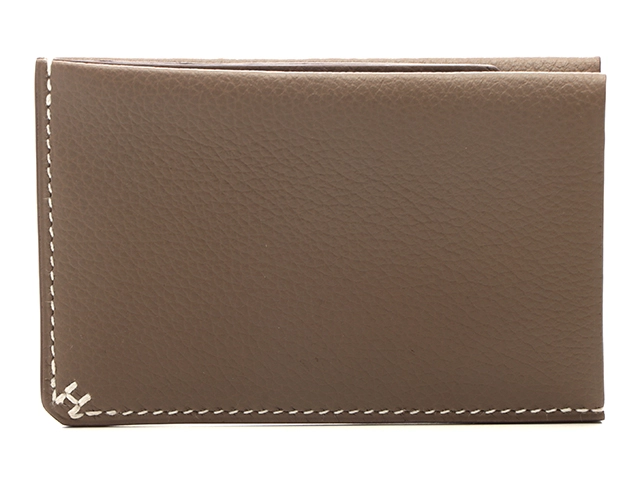 エルメス　ケース　ETOUPE（エトゥープ）新品 HERMES エルメス Hセリエ カードケース エトゥープ エバーカラー 刻印