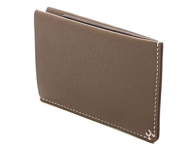 HERMES エルメス Hセリエ カードケース エトゥープ エバーカラー 刻印