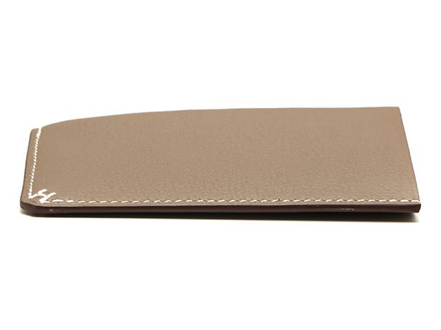 HERMES エルメス Hセリエ カードケース エトゥープ エバーカラー 刻印