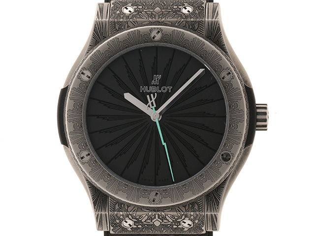 ウブロ HUBLOT クラシック・フュージョン チタニウム ワイルドカスタムズ限定生産100本 511.NX.1110.VR.PIC19 チタン 自動巻き メンズ 腕時計