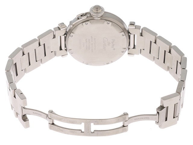 CARTIER カルティエ パシャC デイト ベージュ文字盤 W31024M7