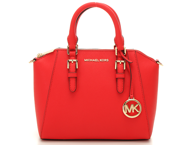 MICHAEL KORS　マイケルコース　2WAYショルダー　レッド　レザー　35S8GC6M2L　春カラー　【433】