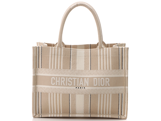 (美品)クリスチャン ディオール Christian Dior ブックトート ミディアム M1296ZRIW-M928 ネイビー 8257
