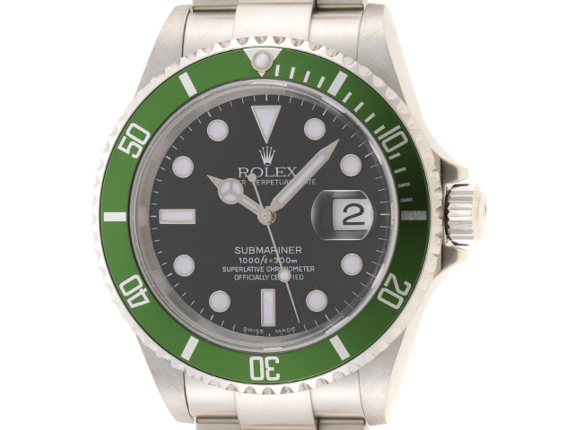 F番 ROLEX ロレックス Green Submariner Date グリーン