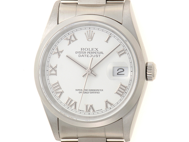 【116256】ROLEX ロレックス  16200 デイトジャスト シルバーダイヤル F番 SS 自動巻き ギャランティーカード 当店オリジナルボックス 腕時計 時計 WATCH メンズ 男性 男 紳士