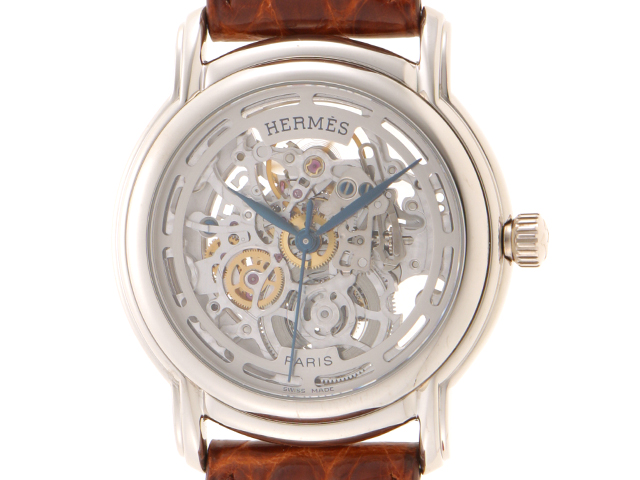 HERMES エルメス セザム WG/アリゲーターベルト 女性 自動巻き