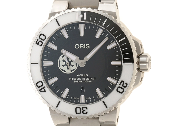 ORIS オリス 時計 アクイス スターウォーズ ストームルーパー 01 743 7734 4184 メンズ ブラック文字盤 ステンレス 自動巻き【436】2146000322174  の購入なら「質」の大黒屋（公式）