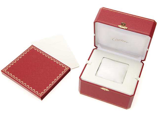 Cartier カルティエ バロンブルー クロノ ピンクゴールド 革