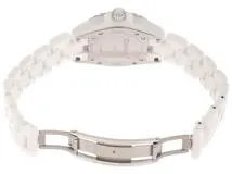 CHANEL　シャネル　J12　ダイヤベゼル　H3110　ホワイトセラミック　レディース　腕時計【433】