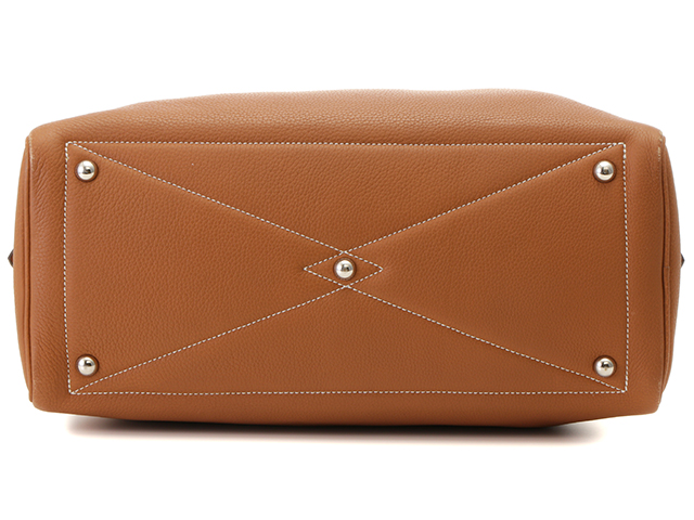 HERMES エルメス ヴィクトリア35 トートバッグ ゴールド □K刻印