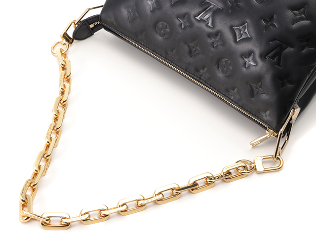 LOUIS VUITTON ルイヴィトン クッサンPM M57790 ラムレザー ノワール