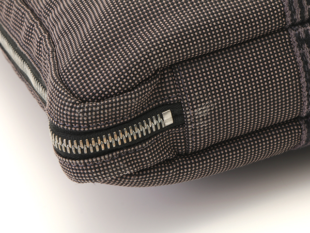 HERMES エルメス エールラインビジネスバッグ キャンバス グレー