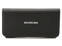 バレンシアガ 長財布 - 594289 黒 レザー