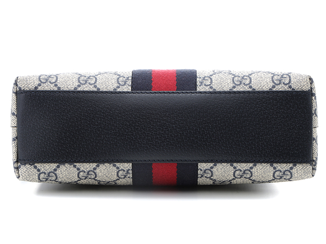 GUCCI グッチ オフィディア 499621 GGスモール グレー/ネイビー PVC