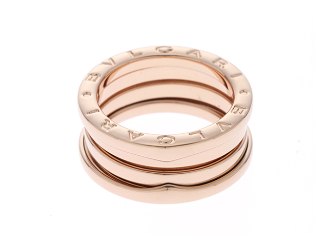 BVLGARI ブルガリ B-zero1 リング Sサイズ PG 8.9g 11号